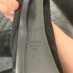 Giuseppe Zanotti Black Suede Platform Pumps Size 36